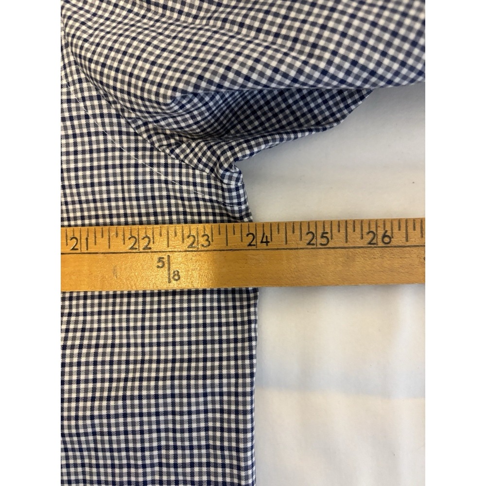Charles Tyrwhitt Men's Shirt 16 1/2 34 Classic Fit Button Up Dress Bl/Gray Check - Picture 4 of 9